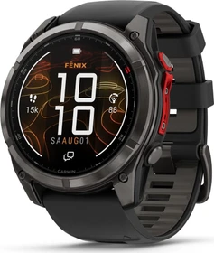 Garmin Fenix 8 Pro 51mm MicroLED carbon grey dlc titanium/black-pebble grey silicone