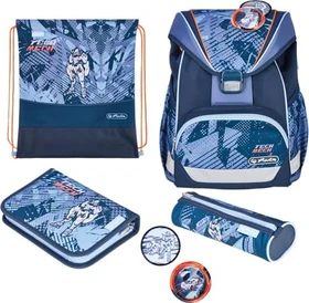 Herlitz Ultra Light Plus Tech Mech Schultaschen-Set, 4-tlg.