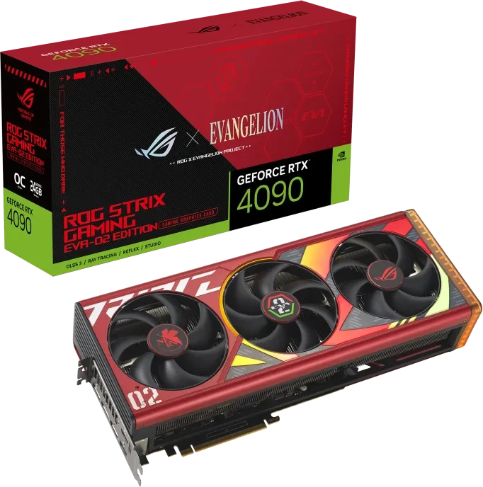 ASUS ROG Strix GeForce RTX 4090 OC EVA-02 Edition, ROG-STRIX-RTX4090-O24G-EVA-02-EDITION, 24GB GDDR6X, 2x HDMI, 3x DP