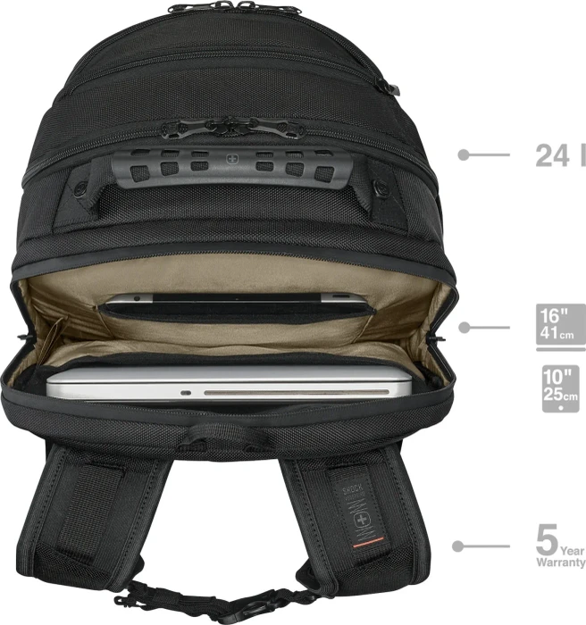 Wenger Legacy Black Series 16" Rucksack schwarz