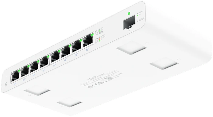 Ubiquiti UISP Router Desktop Gigabit Router, 8x RJ-45, 1x SFP, 110W passiv PoE