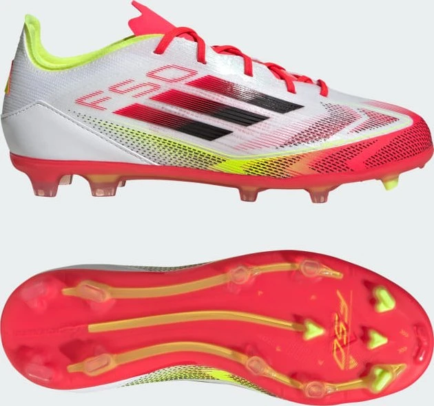 adidas F50 Elite FG cloud white/core black/solar yellow (Junior)