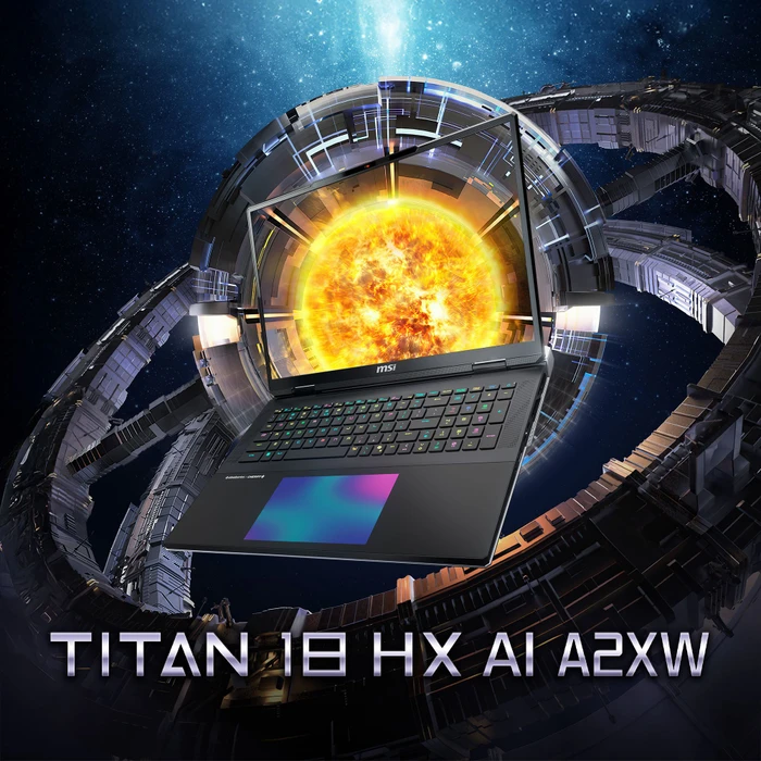 MSI Titan 18 HX AI A2XWJG-005UK, Core Black, Core Ultra 9 285HX, 96GB RAM, 6TB SSD, GeForce RTX 5090, UK