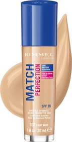 Rimmel Match Perfection Foundation 102 light nude LSF20, 30ml