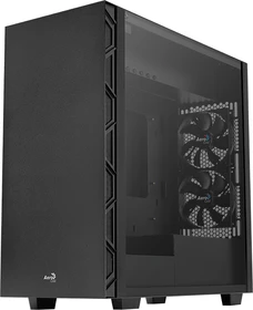 AeroCool Flo, schwarz, Glasfenster