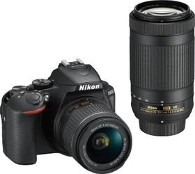 Nikon D5600 mit Objektiv AF-P DX 18-55mm 3.5-5.6 G VR und AF-P DX 70-300mm 4.5-6.3 G ED VR (VBA500K004)
