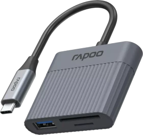 Rapoo UCR-3011 3-in-1 Kartenleser, 1x USB-C 3.0 [Stecker]