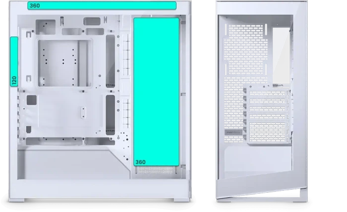 Phanteks NV5 MKII Matte White, weiß, Glasfenster
