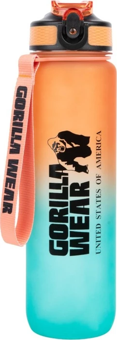 Gorilla Wear Gradient Trinkflasche 1l grün/orange