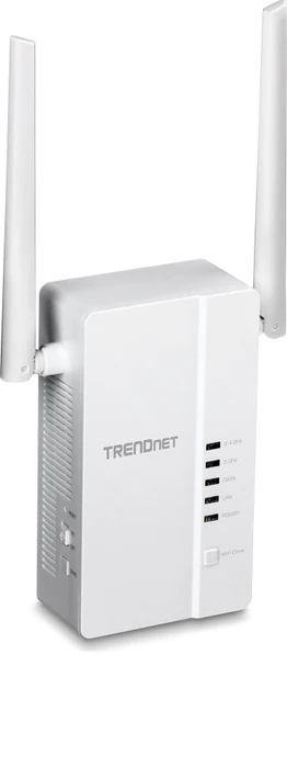 TRENDnet Powerline AV2 1200 Wireless Starter Kit, Powerline/WLAN-Access Point und Powerline-Adapter Set, 2er-Bundle