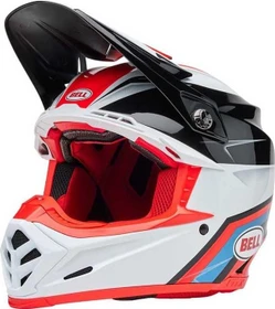 Bell Moto-9S Flex Merchant weiß/schwarz/rot