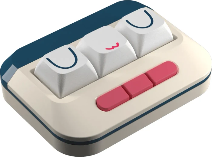 Wooting UwU - 6-Key analog/digital programmable Keypad, beige, Lekker V2 L45 Linear, USB-A