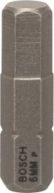 Bosch Professional Extra Hart Innensechskant Bit 1/4", 6x25mm, 3 Stück
