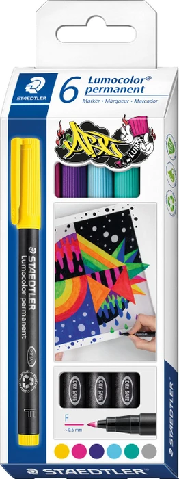 Staedtler Lumocolor 318 permanent sortiert, 4er-Set
