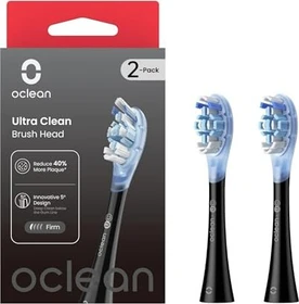 Oclean Ultra Clean Ersatzbürste schwarz, 2 Stück
