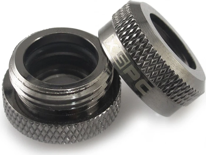 XSPC Rohranschluss G1/4" auf 14/10mm, schwarz verchromt, 8er-Pack