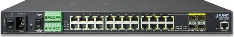 Planet IGSW-24040T Industrial Rackmount Gigabit Managed Switch, 20x RJ-45, 4x RJ-45/SFP