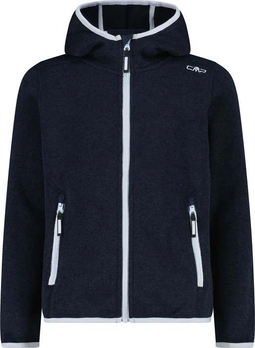 CMP Knit-Tech Meliert Fleece Jacke b.blue/sky blue (Junior)