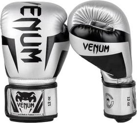 Venum Elite Boxhandschuhe silber/schwarz