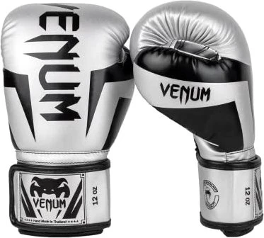 Venum Elite Boxhandschuhe silber/schwarz