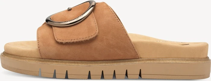 Tamaris Lederpantolette cognac suede (Damen)