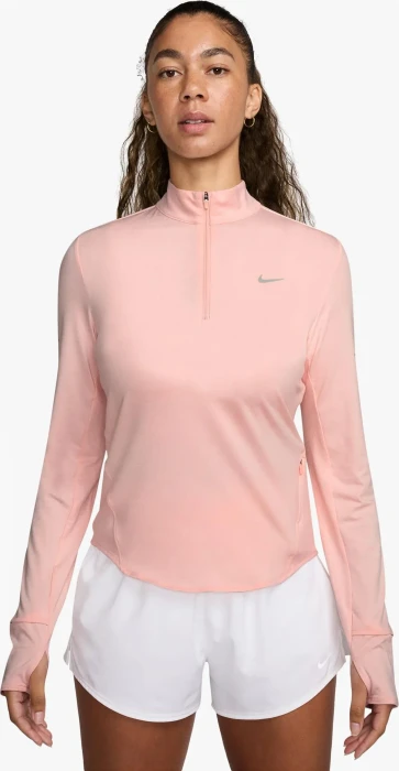 Nike Swift Dri-FIT UV 1/4-Zip Laufshirt langarm atmosphere/heather (Damen)