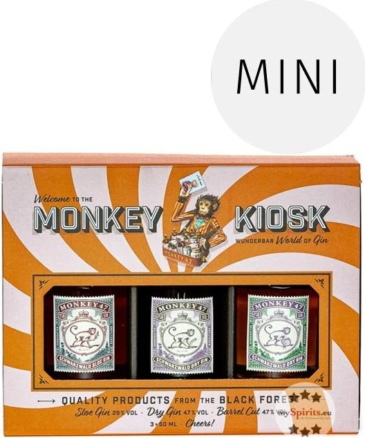 Monkey 47 Monkey Kiosk 3x 50ml