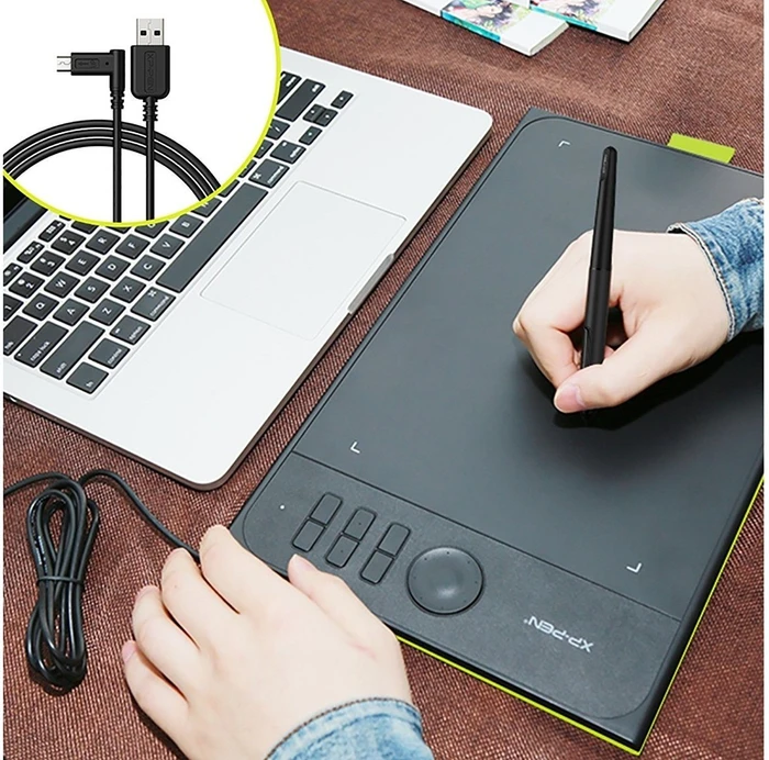 XP-Pen Star 06C Wired, schwarz/gelb