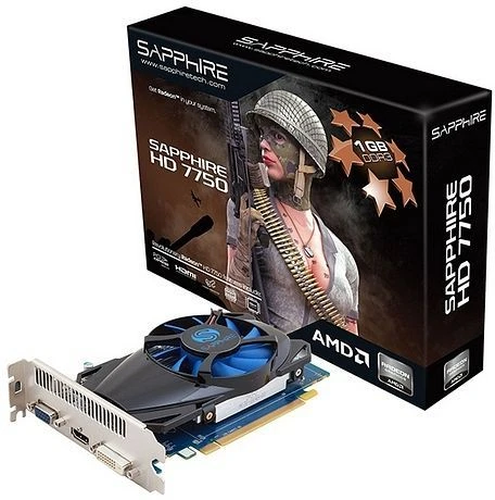 Sapphire Radeon HD 7750, 1GB DDR3, DVI, HDMI, DP, lite retail