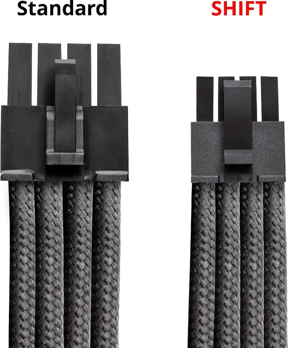 CableMod C-Series Pro ModMesh 12V-2x6 Cable Kit, Dual StealthSense, Corsair Type 5, schwarz/hellgrün