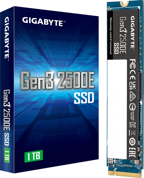GIGABYTE Gen3 2500E SSD 1TB, M.2 2280 / M-Key / PCIe 3.0 x4