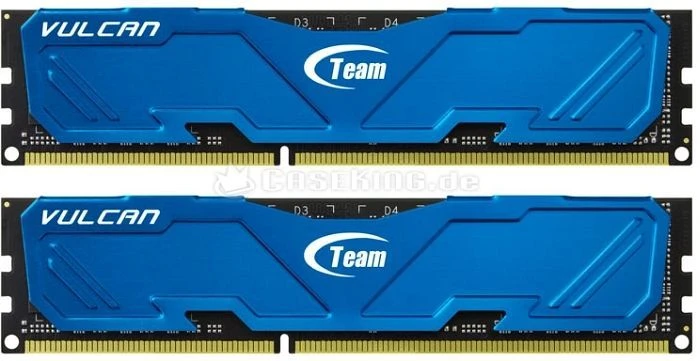 TeamGroup Vulcan blau UDIMM 16GB Kit, DDR3-1600, CL9-9-9-24
