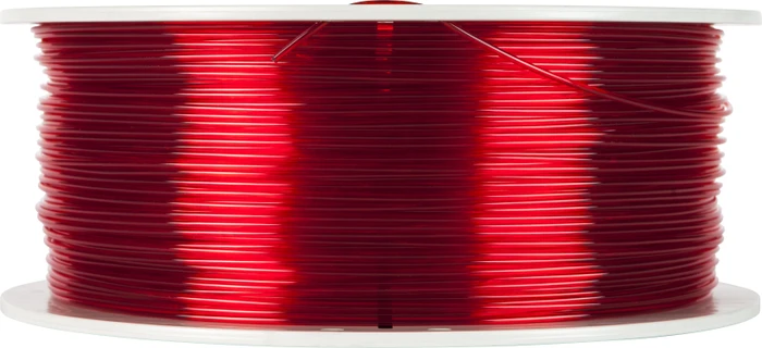 Verbatim PETG, transparent red, Spule, 1.75mm, 1.00kg
