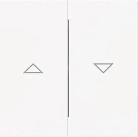Busch-Jaeger Busch-art linear Wippe mit Aufdruck Symbol "Pfeile" für Jalousie, studioweiß matt
