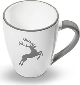 Gmundner Keramik Bordeauxroter Hirsch Frühstücksbecher 300ml