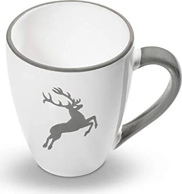 Gmundner Keramik Bordeauxroter Hirsch Frühstücksbecher 300ml