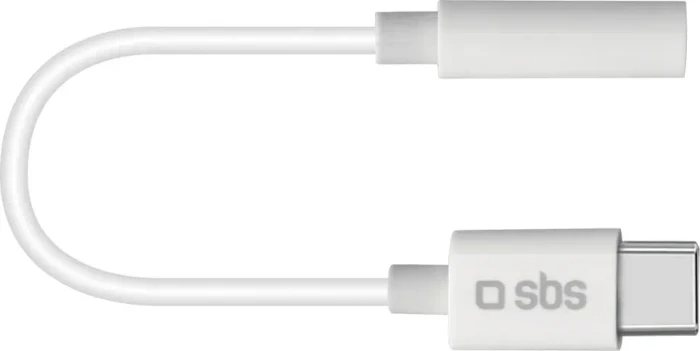 SBS Mobile USB-C auf 3.5mm-Klinke Audio Adapter, weiß