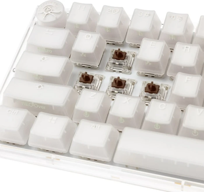 Ducky One 3 SF PBT, LEDs RGB, Aura White, MX RGB BROWN, USB, US
