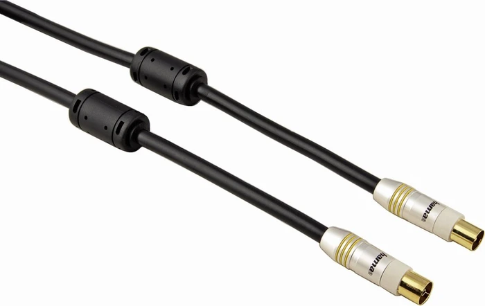 Hama Antennen-Kabel, Koax-Stecker - Koax-Kupplung, 1.5m