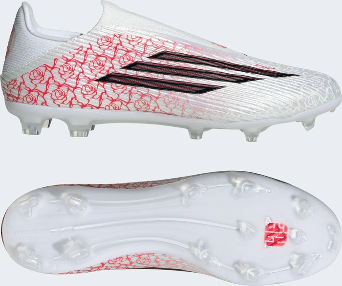 adidas F50 League Laceless FG/MG Lamine Yamal cloud white/core black/lucid red (Herren)