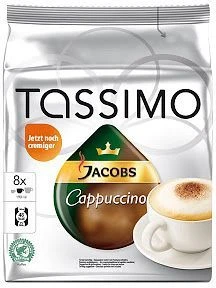 Tassimo T-Disc Jacobs Cappuccino Kaffeekapseln, 16 Stück (2x 8 Stück)
