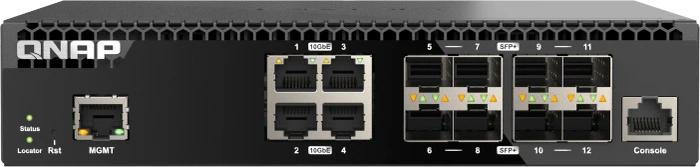 QNAP QSW-M3200R Desktop 10G Managed Switch, 8x SFP+, 4x RJ-45
