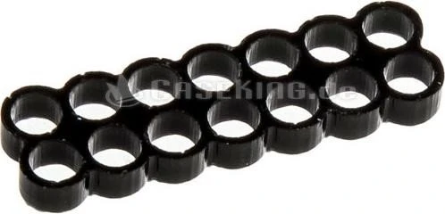 E22 14-Slot Stealth Kabelkamm 4mm, schwarz