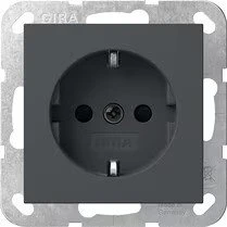 Gira System 55 SCHUKO-Steckdose, anthrazit
