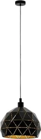 Eglo Roccaforte Pendelleuchte 40cm schwarz/gold