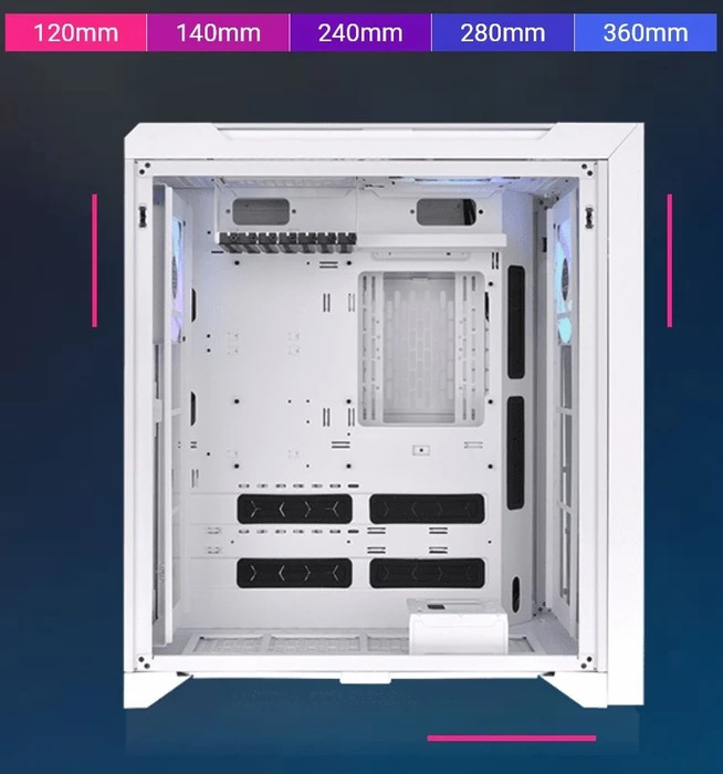 Thermaltake CTE C700 TG ARGB Snow, weiß, Glasfenster