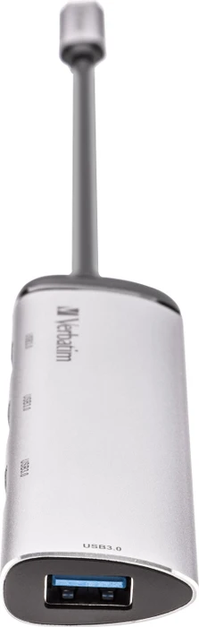 Verbatim USB-Hub, 4x USB-A 3.0, USB-C 3.0 [Stecker]