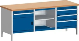 Bott Cubio Werkbank 200x84x75cm blau