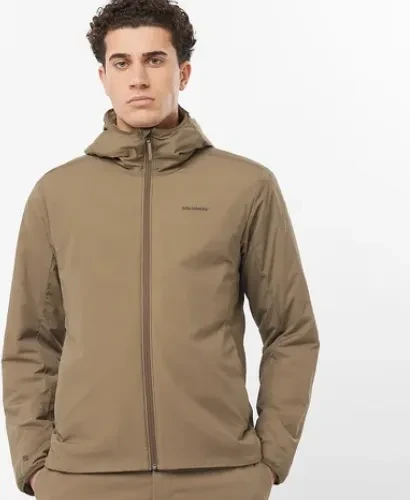 Salomon Mountain Flex Hooded Funktionsjacke shitake (Herren)