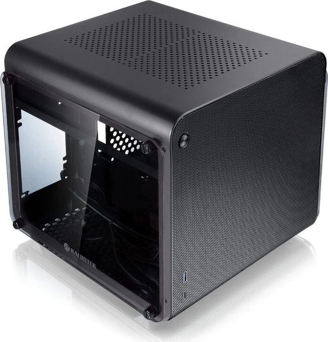 Raijintek Metis Evo TGS, schwarz, Glasfenster, Mini-ITX